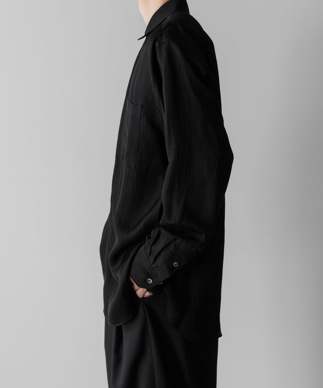 ssstein(シュタイン)のVIS/LI TWILL OVERSIZED LS SHIRT - BLACKの公式通販サイトsession福岡セレクトショップ
