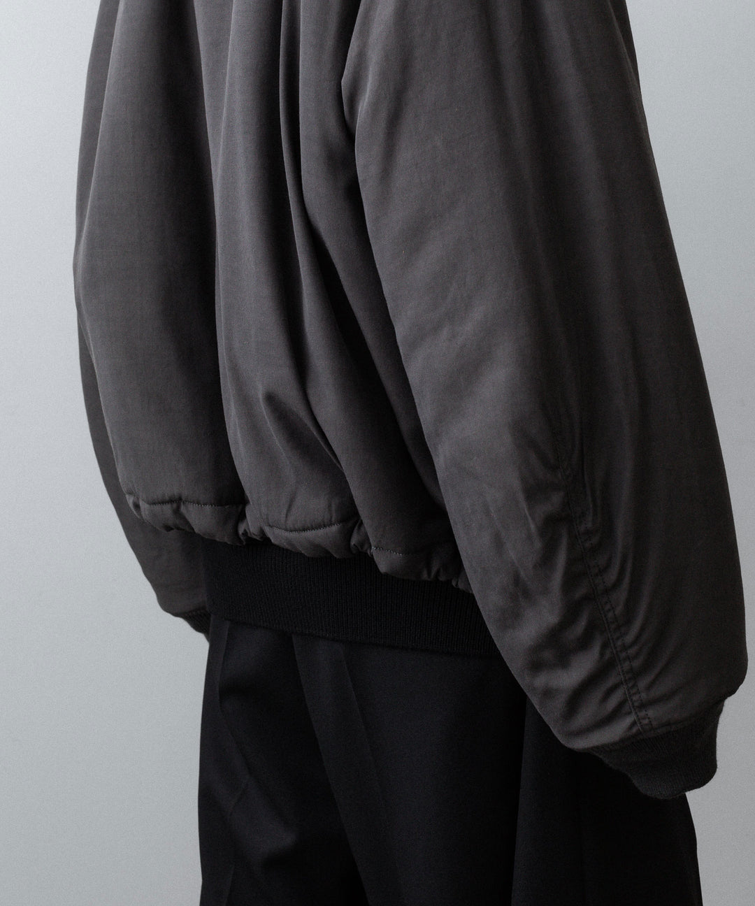 ANTHEM A-アンセムエーのPIGMENT AND DYE PUFFER MILITARY BLOUSONのDUSTY BLACK公式通販サイトsession福岡セレクトショップ