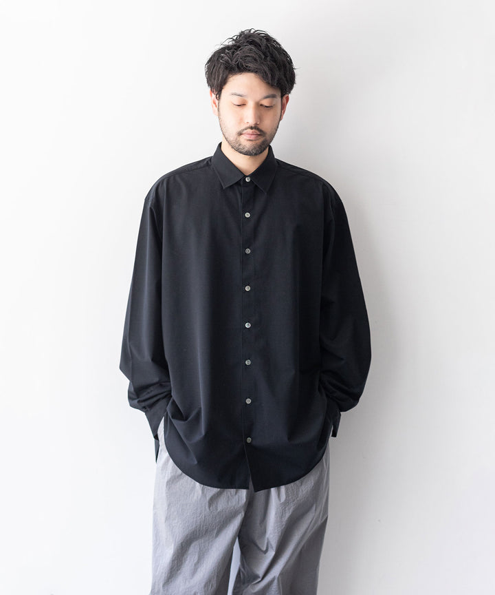 【KANEMASA PHIL.】カネマサのROYAL OX DRESS JERSEY SHIRT - BLACK 公式通販サイトsession福岡セレクトショップ