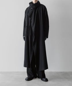 UJOH(ウジョー)のSTOLE COLLAR COAT - BLACKの公式通販サイトsession福岡セレクトショップ