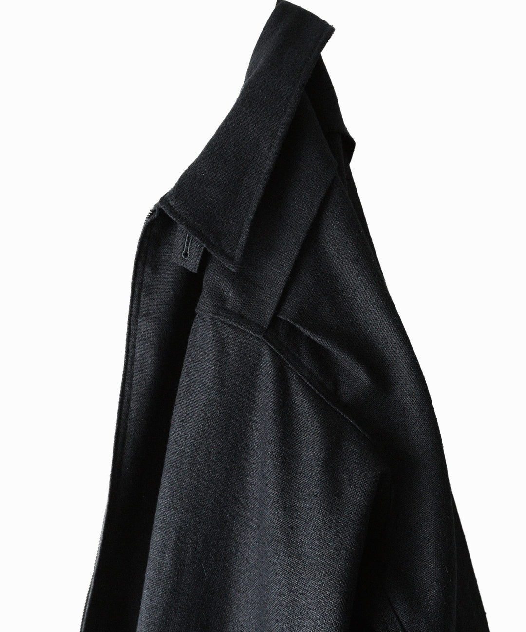 INTÉRIM - インテリムのSILK LINEN HYPER BIG SHORT DRIZZLER JACKETのBLACK公式通販サイトsession福岡セレクトショップ