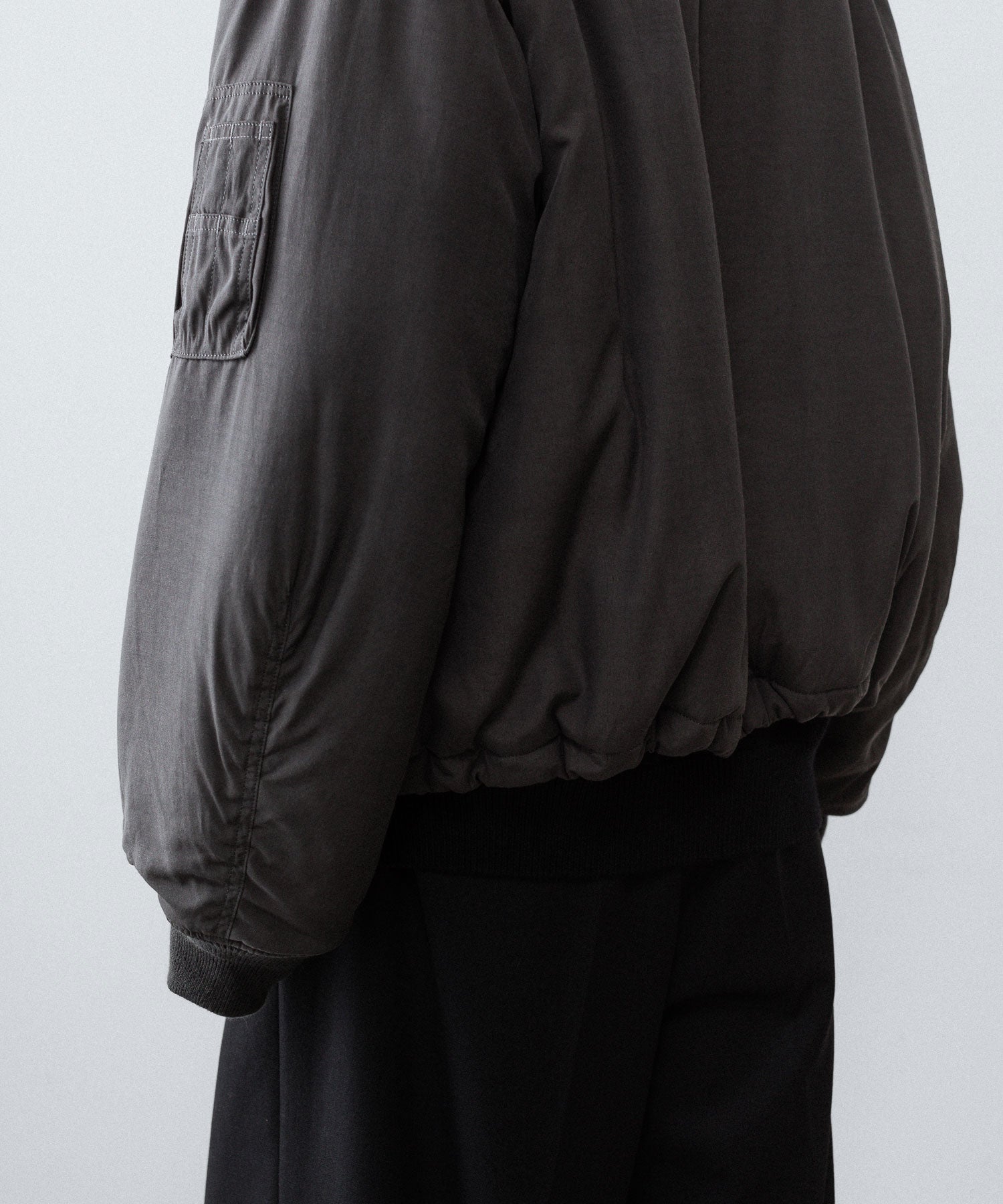 ANTHEM A-アンセムエーのPIGMENT AND DYE PUFFER MILITARY BLOUSONのDUSTY BLACK公式通販サイトsession福岡セレクトショップ