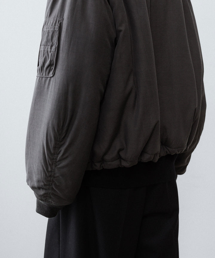 ANTHEM A-アンセムエーのPIGMENT AND DYE PUFFER MILITARY BLOUSONのDUSTY BLACK公式通販サイトsession福岡セレクトショップ
