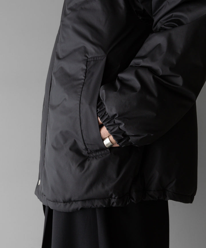 stein(シュタイン)の24SSコレクションPADDED BLOUSONのBLACK公式通販サイトsession福岡セレクトショップ