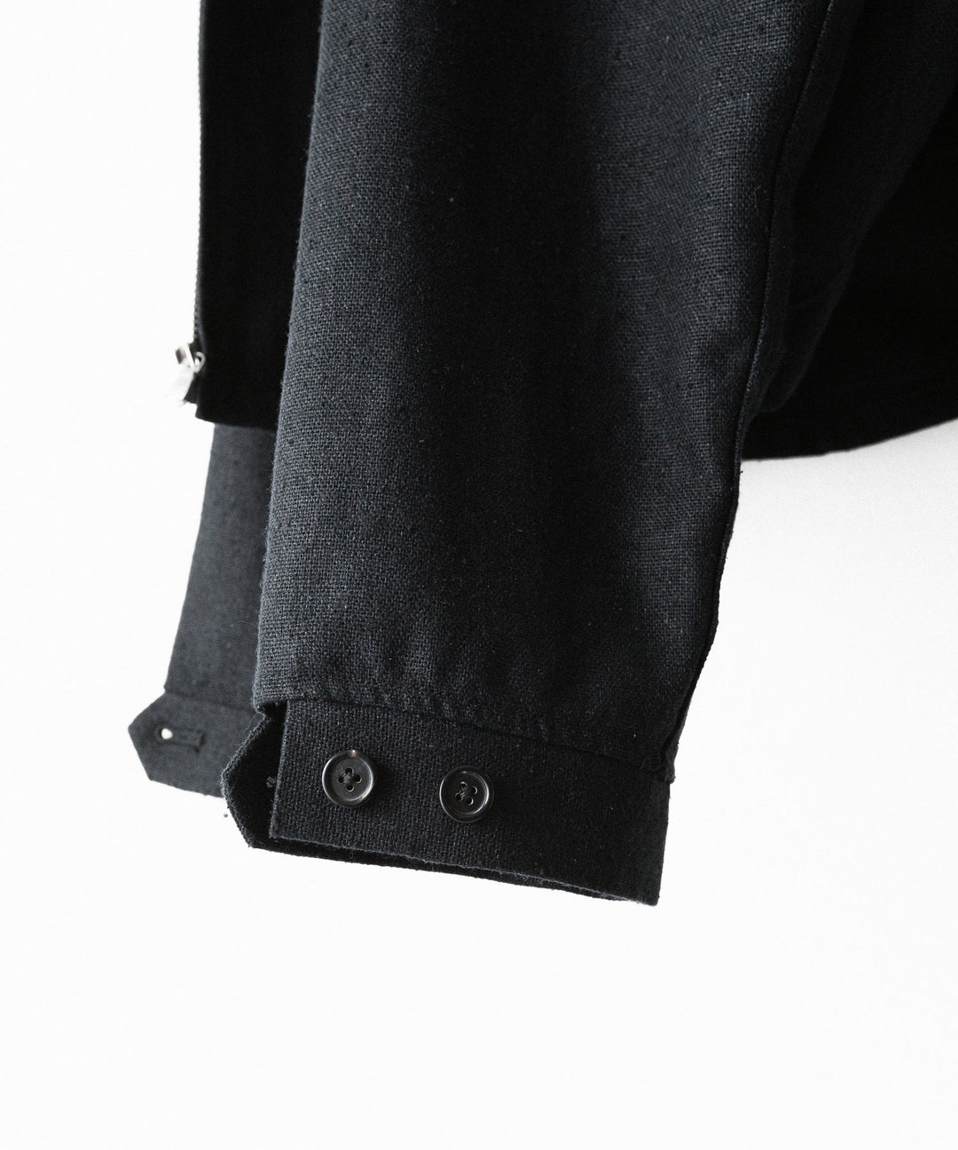 INTÉRIM - インテリムのSILK LINEN HYPER BIG SHORT DRIZZLER JACKETのBLACK公式通販サイトsession福岡セレクトショップ