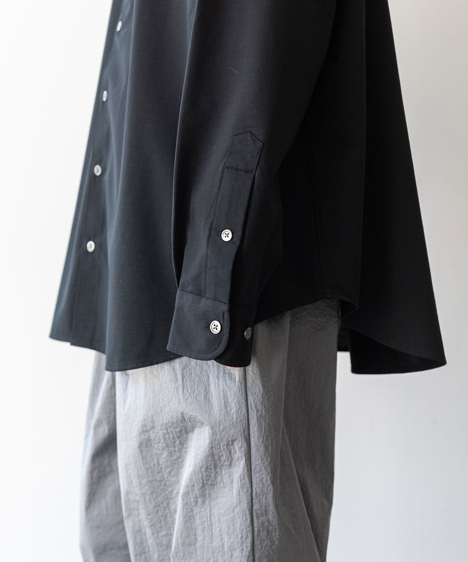 【KANEMASA PHIL.】カネマサのROYAL OX DRESS JERSEY SHIRT - BLACK 公式通販サイトsession福岡セレクトショップ