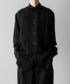 【ssstein】VIS/LI TWILL OVERSIZED LS SHIRT - BLACK