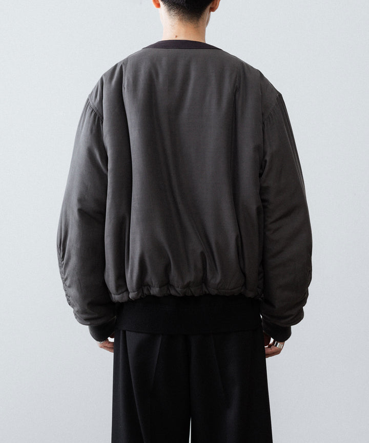ANTHEM A-アンセムエーのPIGMENT AND DYE PUFFER MILITARY BLOUSONのDUSTY BLACK