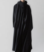 画像をギャラリービューアに読み込む, UJOH(ウジョー)のSTOLE COLLAR COAT - BLACKの公式通販サイトsession福岡セレクトショップ
