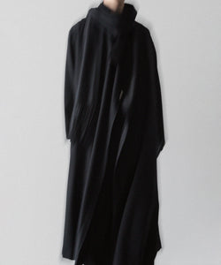 UJOH(ウジョー)のSTOLE COLLAR COAT - BLACKの公式通販サイトsession福岡セレクトショップ