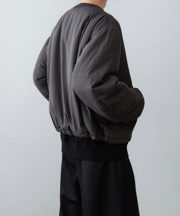 ANTHEM A-アンセムエーのPIGMENT AND DYE PUFFER MILITARY BLOUSONのDUSTY BLACK