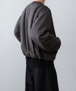 画像をギャラリービューアに読み込む, ANTHEM A-アンセムエーのPIGMENT AND DYE PUFFER MILITARY BLOUSONのDUSTY BLACK
