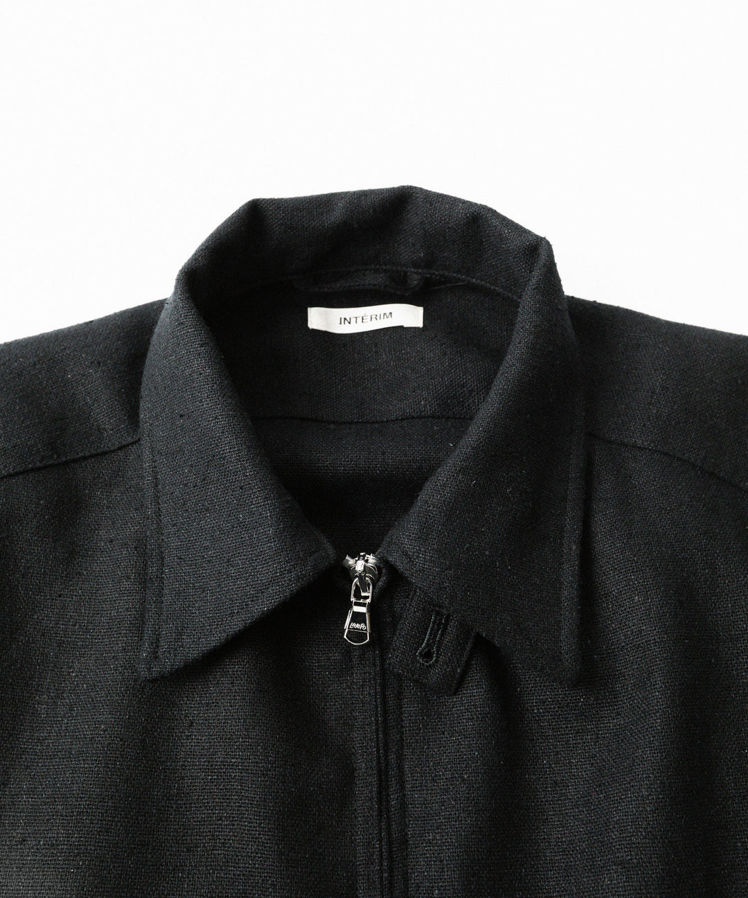 INTÉRIM - インテリムのSILK LINEN HYPER BIG SHORT DRIZZLER JACKETのBLACK公式通販サイトsession福岡セレクトショップ