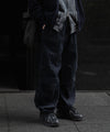 【ssstein】ECO DENIM SIDE ZIP EASY TROUSERS - INDIGO