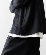 画像をギャラリービューアに読み込む, INTÉRIM - インテリムのSILK NOIL OPEN COLLAR OVER SHIRT JACKETのBLACK公式通販サイトsession福岡セレクトショップ
