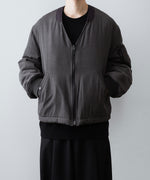 画像をギャラリービューアに読み込む, ANTHEM A-アンセムエーのPIGMENT AND DYE PUFFER MILITARY BLOUSONのDUSTY BLACK
