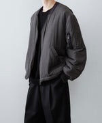 画像をギャラリービューアに読み込む, ANTHEM A-アンセムエーのPIGMENT AND DYE PUFFER MILITARY BLOUSONのDUSTY BLACK
