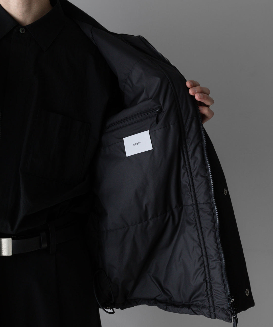 stein(シュタイン)の24SSコレクションPADDED BLOUSONのBLACK公式通販サイトsession福岡セレクトショップ
