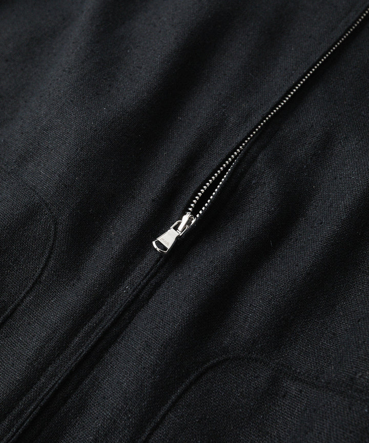 INTÉRIM - インテリムのSILK LINEN HYPER BIG SHORT DRIZZLER JACKETのBLACK公式通販サイトsession福岡セレクトショップ