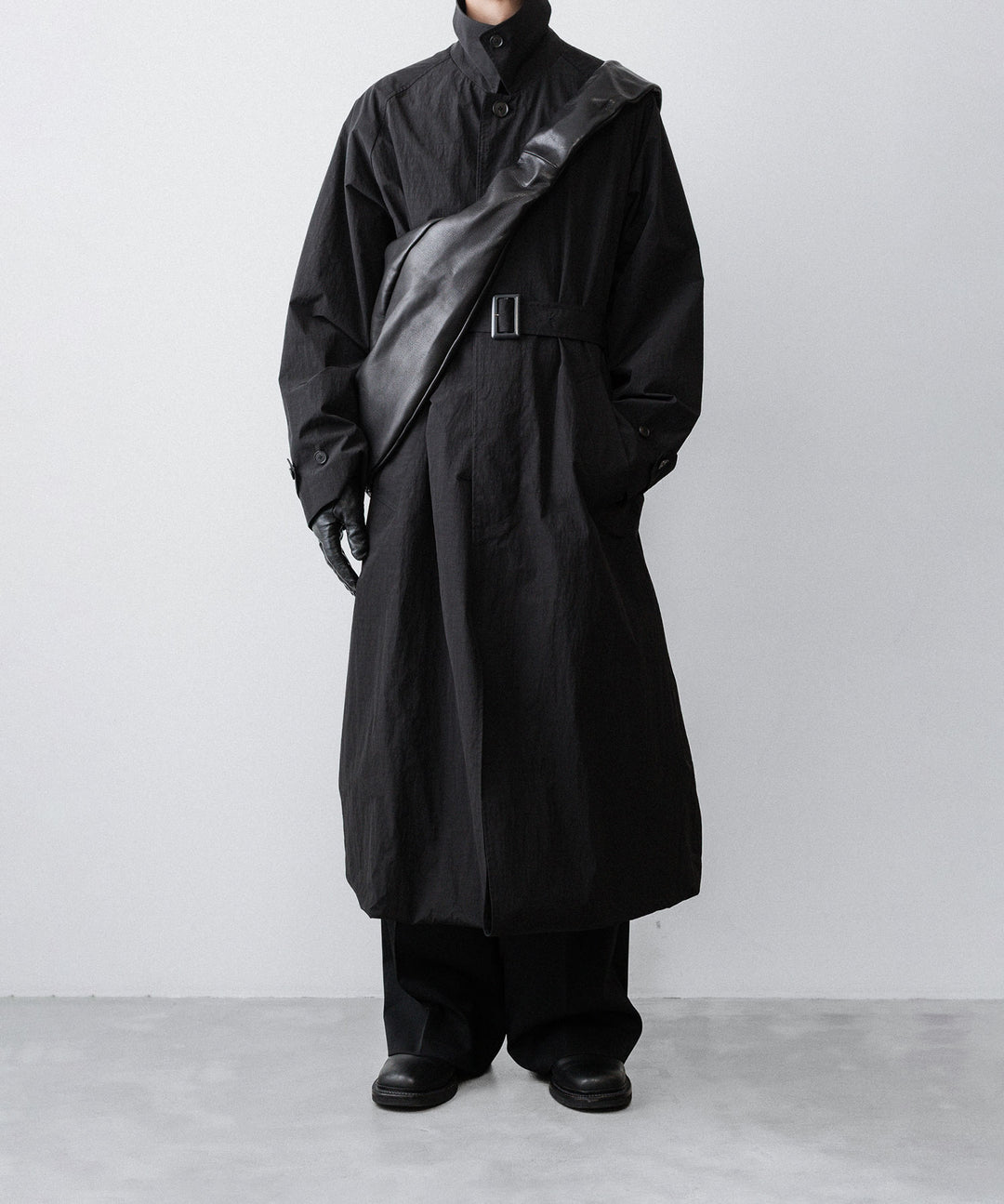 ssstein(シュタイン)のOVERSIZED LAYERED COMBINATION COAT - BLACKの公式通販サイトsession福岡セレクトショップ