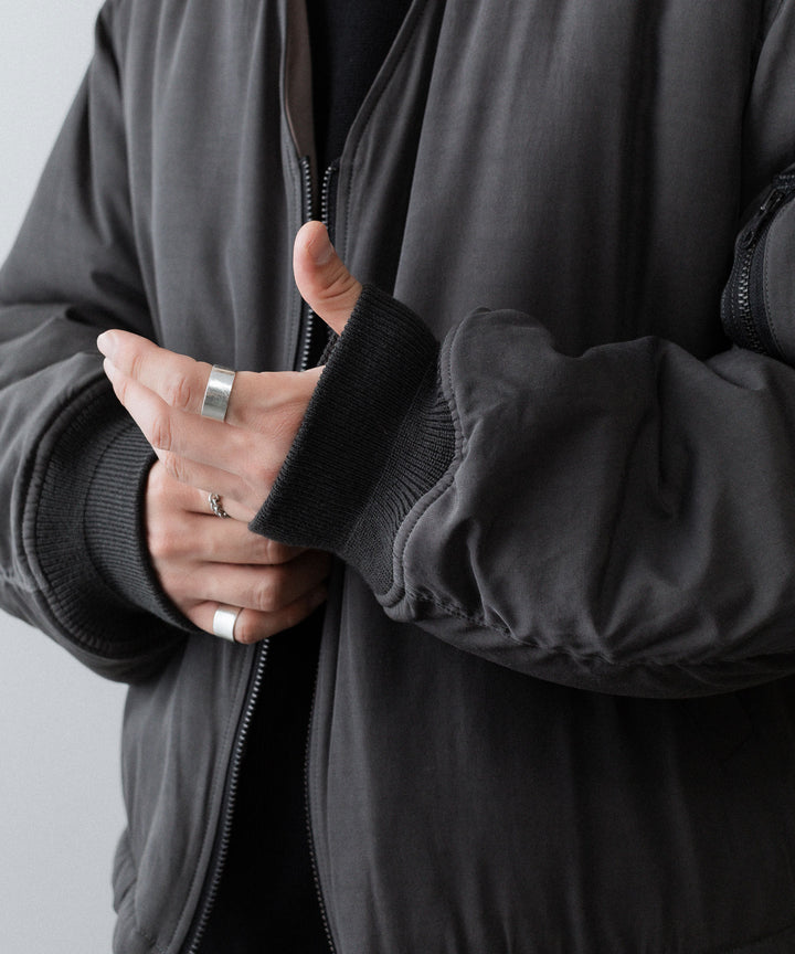 ANTHEM A-アンセムエーのPIGMENT AND DYE PUFFER MILITARY BLOUSONのDUSTY BLACK公式通販サイトsession福岡セレクトショップ