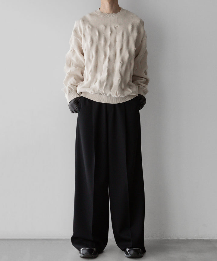 stein(シュタイン)の23AWコレクションBUMPY PATTERNED KNIT LSのMILK 公式通販サイトsession福岡セレクトショップ