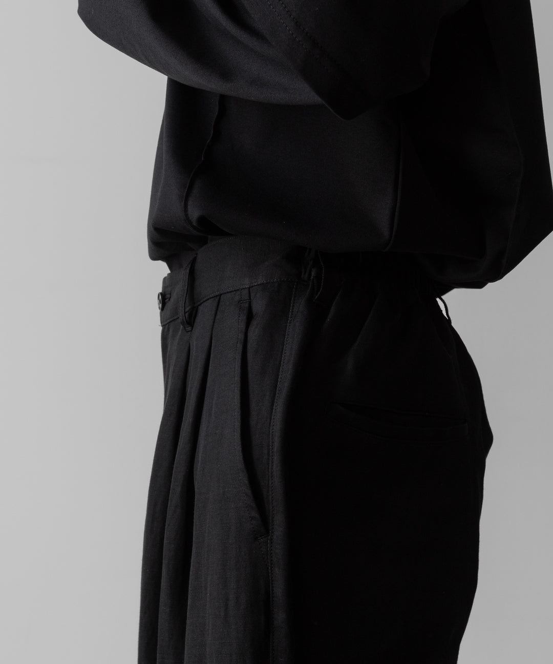 ssstein(シュタイン)のVIS/LI TWILL WIDE EASY TROUSERS - BLACKの公式通販サイトsession福岡セレクトショップ