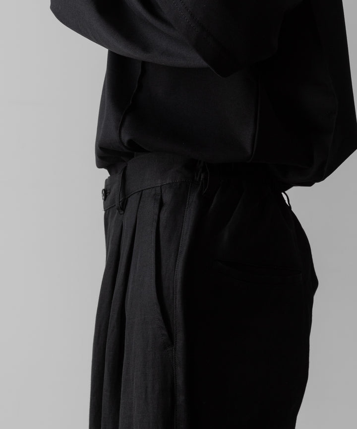 ssstein(シュタイン)のVIS/LI TWILL WIDE EASY TROUSERS - BLACKの公式通販サイトsession福岡セレクトショップ