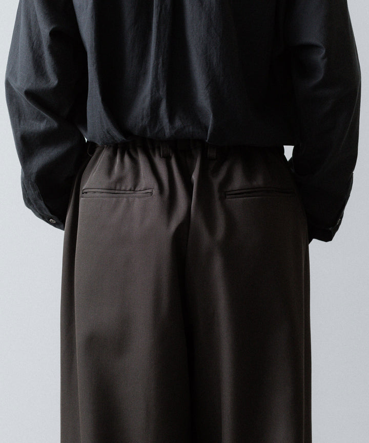 ssstein(シュタイン)のEASY WIDE TROUSERS (2/90 WOOL GABARDINE) - GREY KHAKIの公式通販サイトsession福岡セレクトショップ