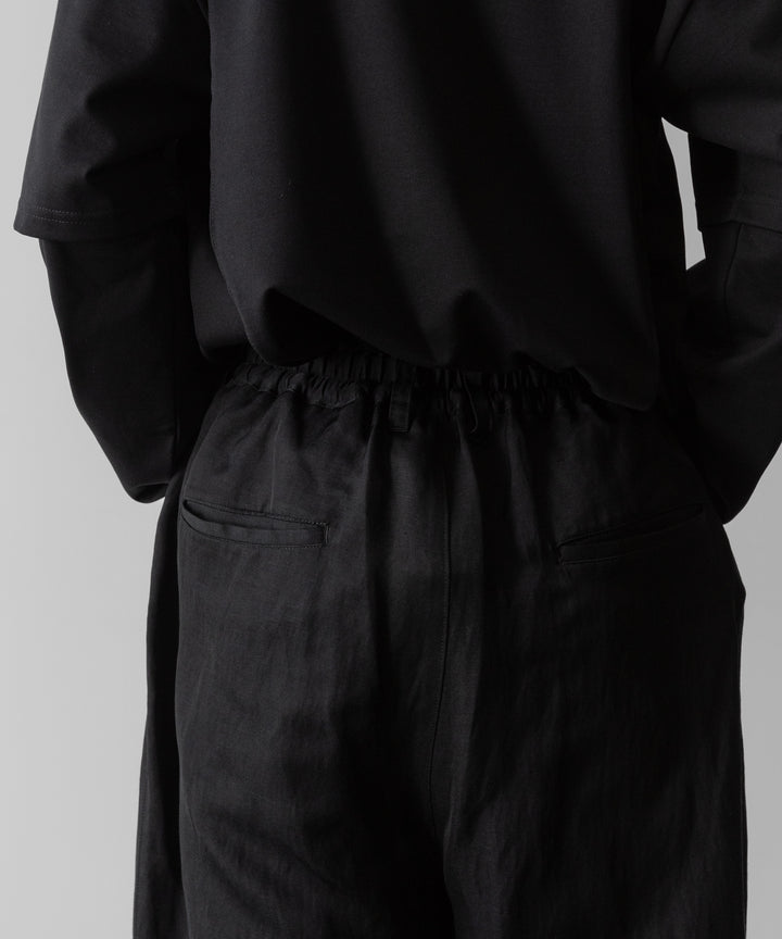 ssstein(シュタイン)のVIS/LI TWILL WIDE EASY TROUSERS - BLACKの公式通販サイトsession福岡セレクトショップ