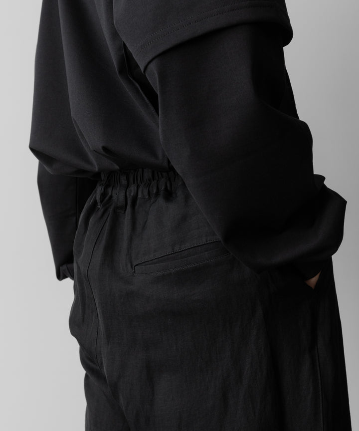 ssstein(シュタイン)のVIS/LI TWILL WIDE EASY TROUSERS - BLACKの公式通販サイトsession福岡セレクトショップ
