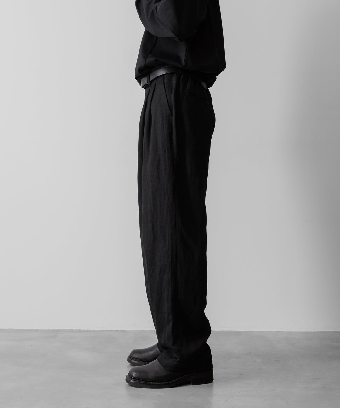 ssstein(シュタイン)のVIS/LI TWILL WIDE EASY TROUSERS - BLACKの公式通販サイトsession福岡セレクトショップ