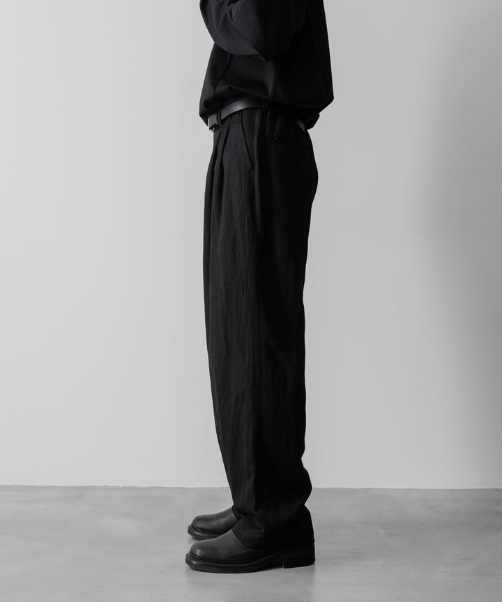 ssstein(シュタイン)のVIS/LI TWILL WIDE EASY TROUSERS - BLACKの公式通販サイトsession福岡セレクトショップ