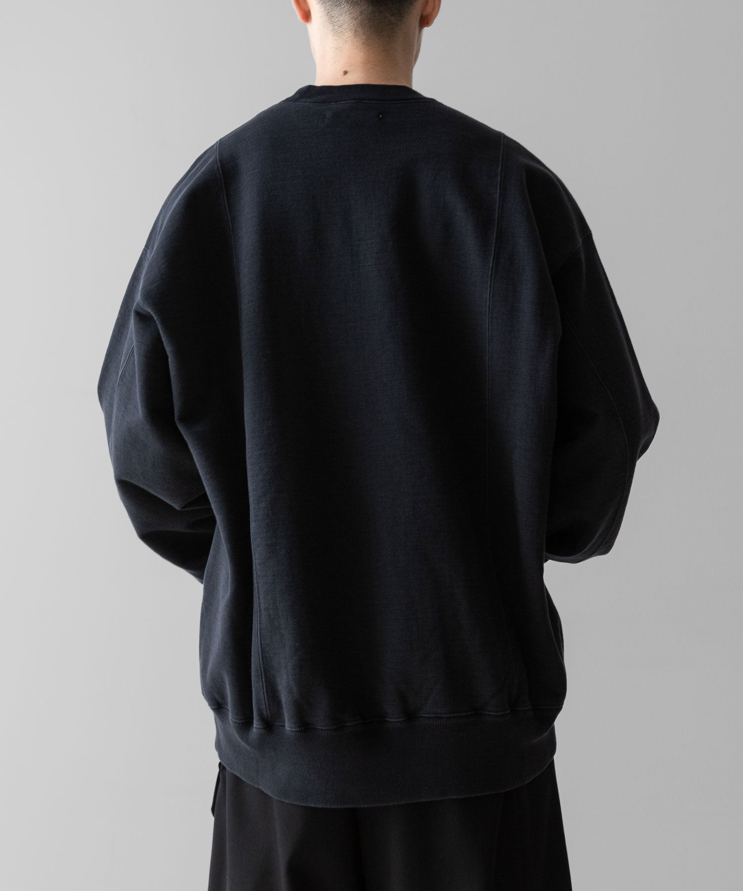 ssstein(シュタイン)のUNTWISTED YARN FADE SWEAT LS - DARK NAVYの公式通販サイトsession福岡セレクトショップ