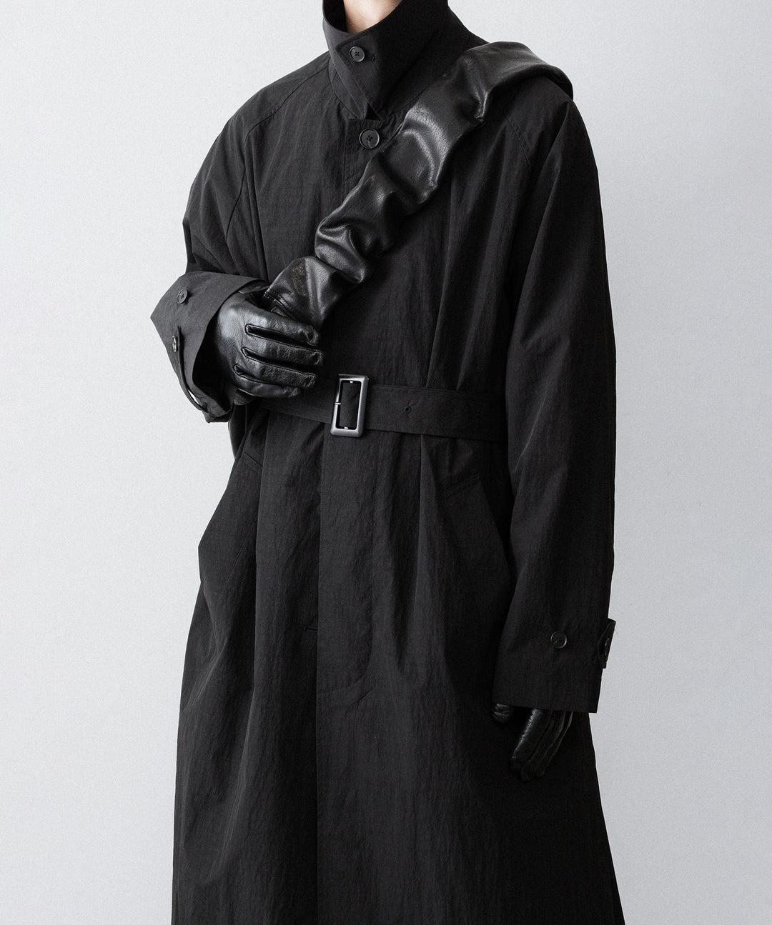 ssstein(シュタイン)のOVERSIZED LAYERED COMBINATION COAT - BLACKの公式通販サイトsession福岡セレクトショップ