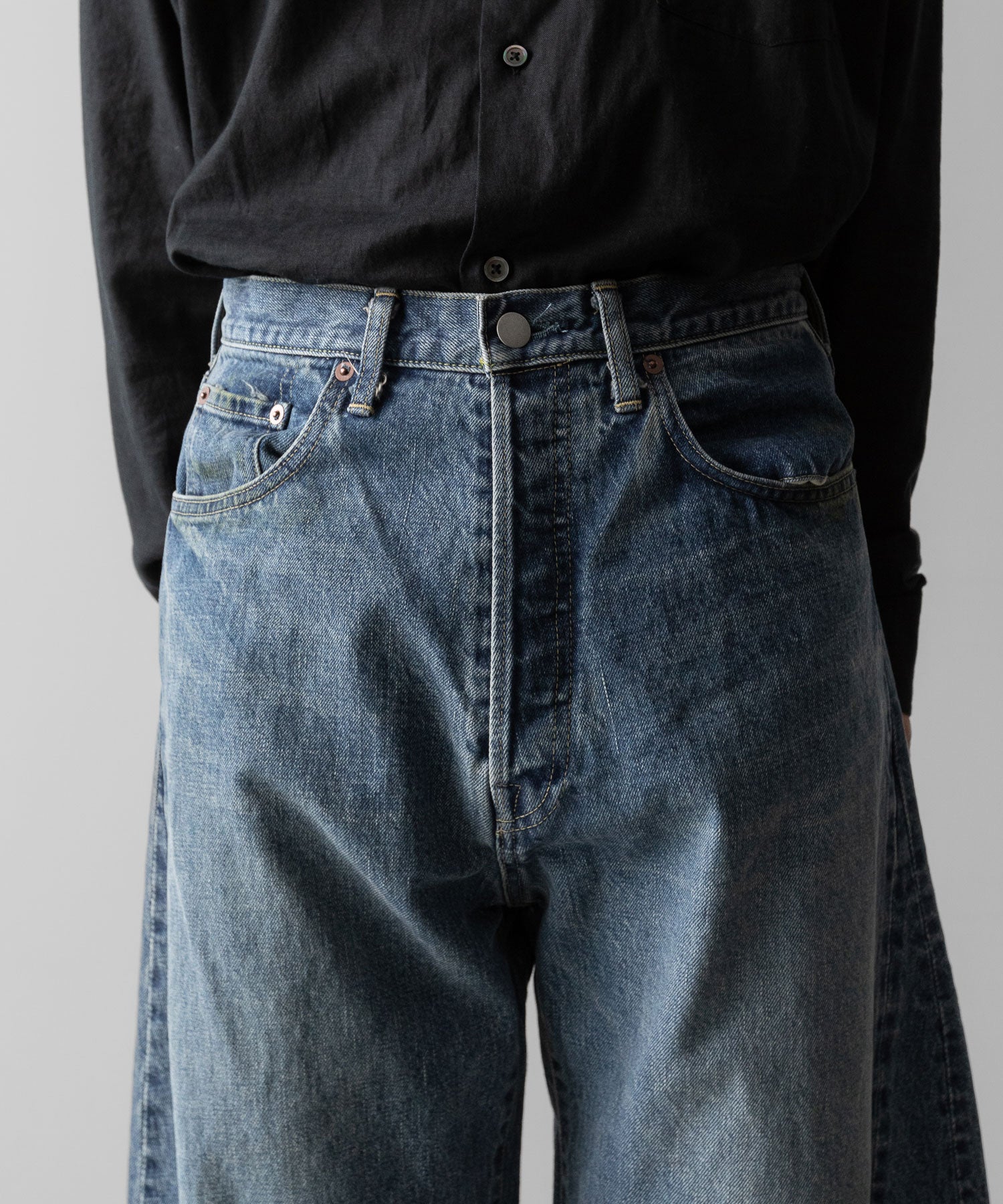 ssstein(シュタイン)のDEFORMATION WIDE VINTAGE DENIM JEANS - INDIGOの公式通販サイトsession福岡セレクトショップ