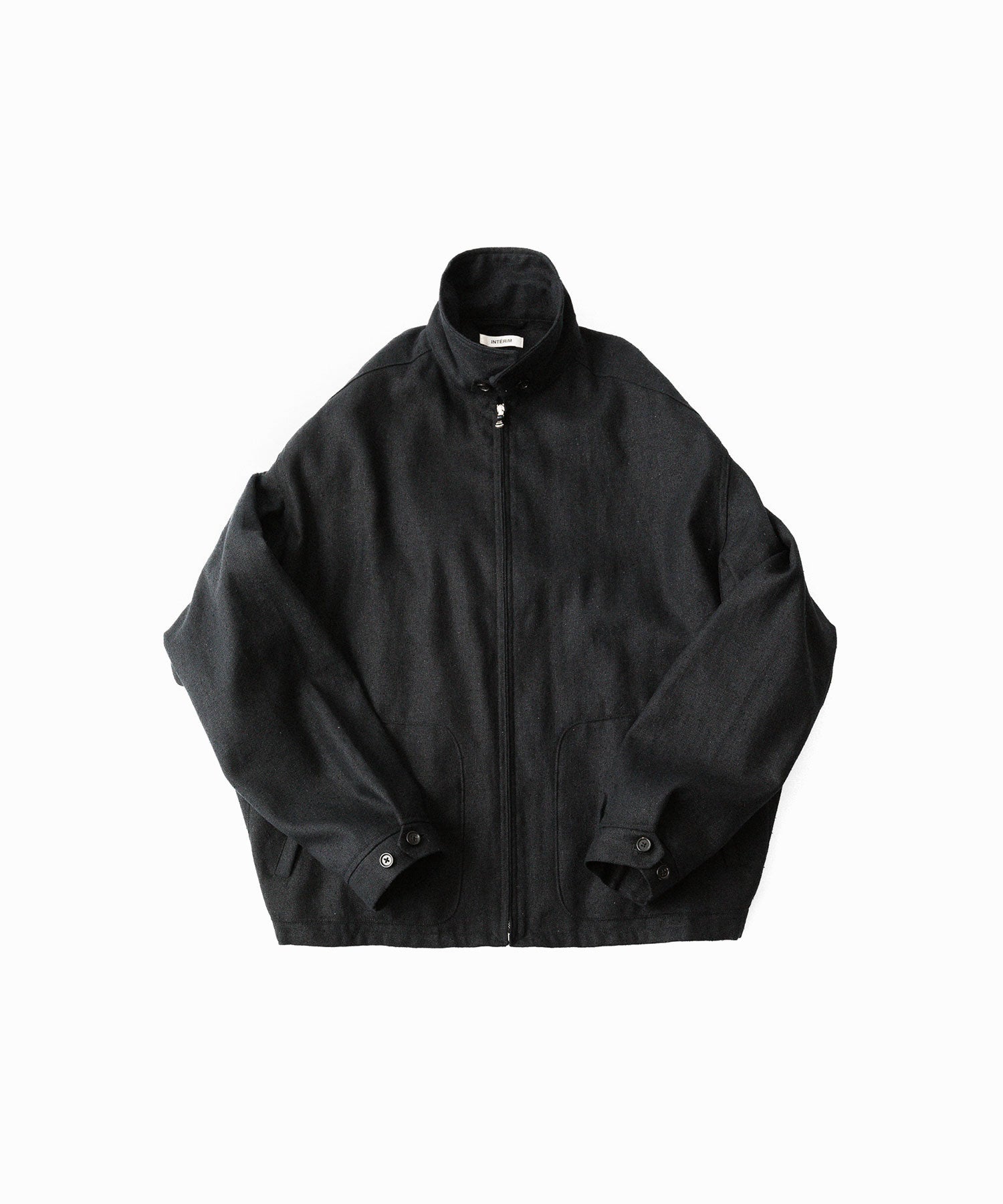 INTÉRIM/インテリム】 SILK LINEN HYPER BIG SHORT DRIZZLER JACKET