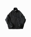 【INTÉRIM】SILK LINEN HYPER BIG SHORT DRIZZLER JACKET - BLACK