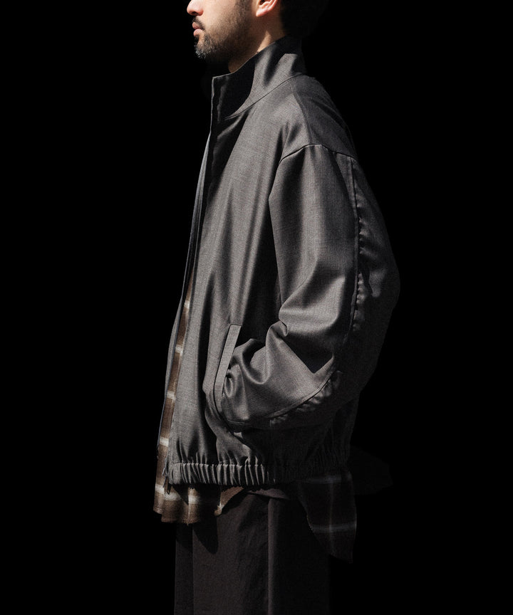 ssstein(シュタイン)のEXTRA FINE WOOL SHIRRED LIGHT ZIP JACKET - BROWN GREYの公式通販サイトsession福岡セレクトショップ