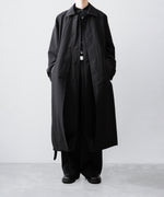 画像をギャラリービューアに読み込む, ssstein(シュタイン)のOVERSIZED LAYERED COMBINATION COAT - BLACKの公式通販サイトsession福岡セレクトショップ
