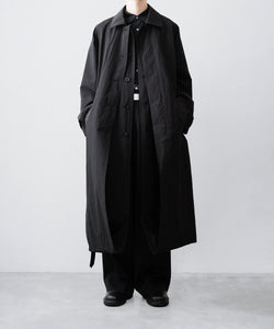 Ssstein コート ssstein / シュタイン】OVERSIZED INVESTIGATED COAT - BLACK | 公式