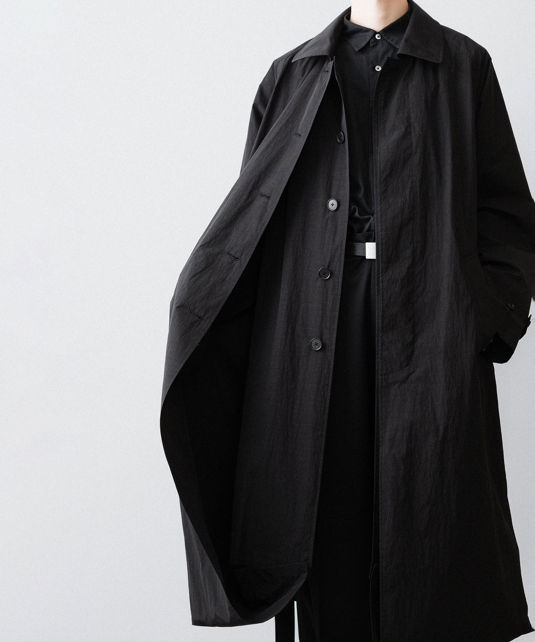 ssstein(シュタイン)のOVERSIZED LAYERED COMBINATION COAT - BLACKの公式通販サイトsession福岡セレクトショップ