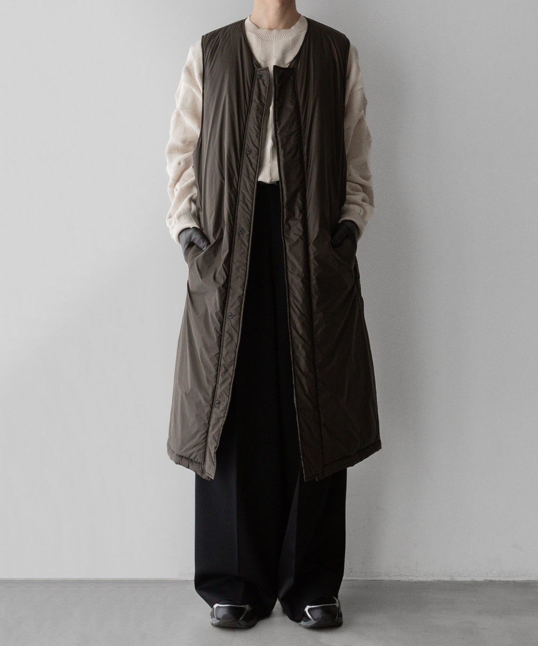 stein(シュタイン)の23AWコレクションBUMPY PATTERNED KNIT LSのMILK 公式通販サイトsession福岡セレクトショップ