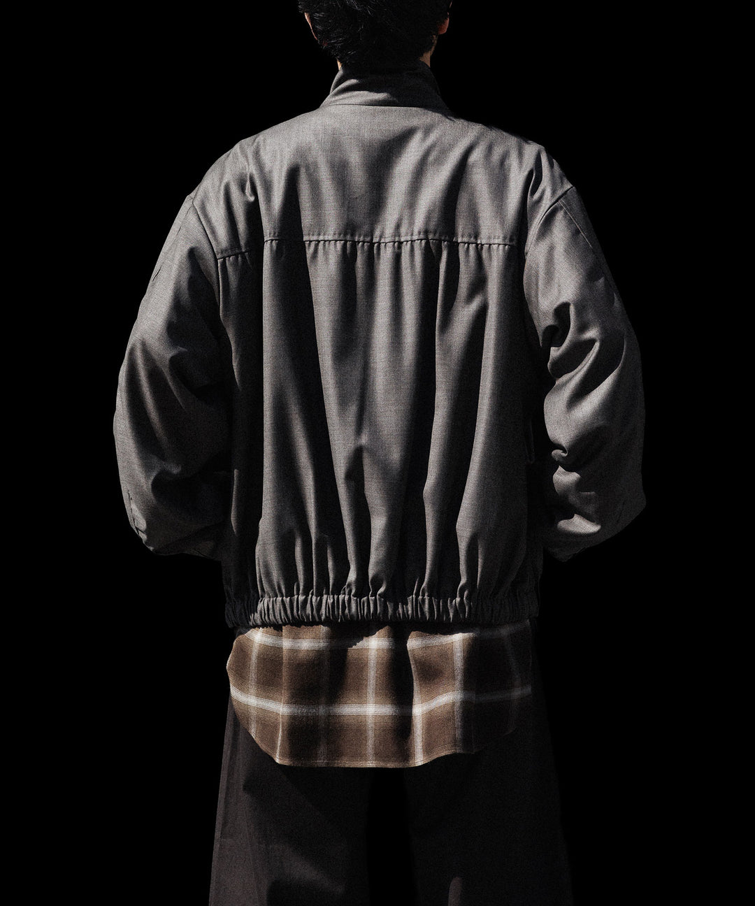ssstein(シュタイン)のEXTRA FINE WOOL SHIRRED LIGHT ZIP JACKET - BROWN GREYの公式通販サイトsession福岡セレクトショップ