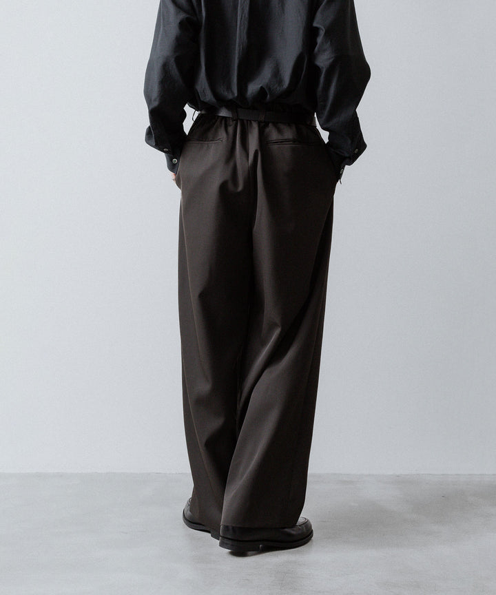 ssstein(シュタイン)のEASY WIDE TROUSERS (2/90 WOOL GABARDINE) - GREY KHAKIの公式通販サイトsession福岡セレクトショップ