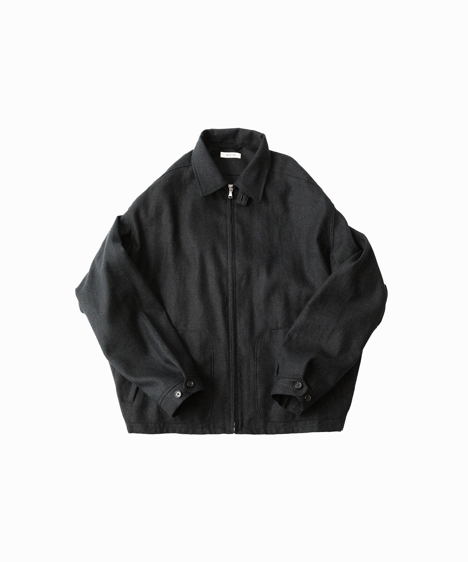 00s STORMTECH ドリズラージャケット シルク 黒ブラック XL 高級 INTÉRIM/インテリム】 SILK LINEN HYPER BIG SHORT DRIZZLER JACKET