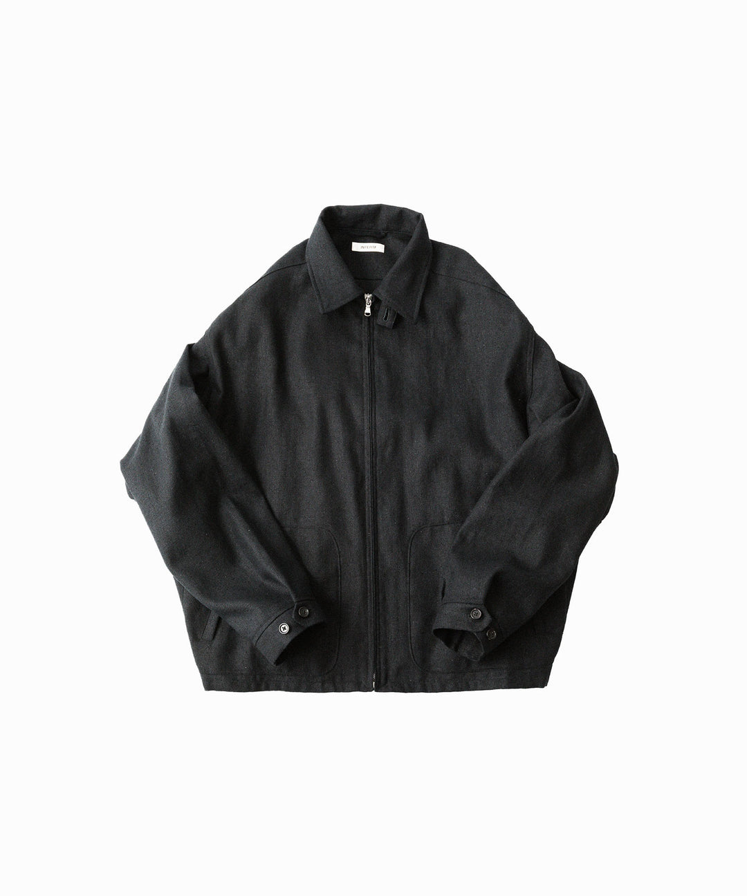 INTÉRIM - インテリムのSILK LINEN HYPER BIG SHORT DRIZZLER JACKETのBLACK公式通販サイトsession福岡セレクトショップ