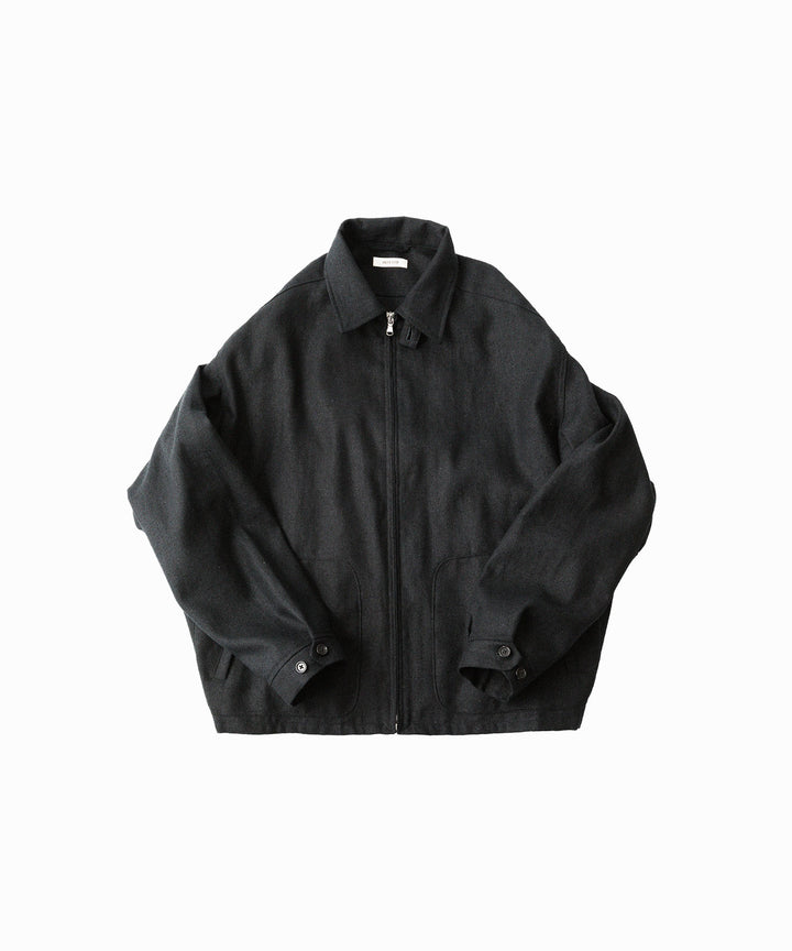 INTÉRIM - インテリムのSILK LINEN HYPER BIG SHORT DRIZZLER JACKETのBLACK公式通販サイトsession福岡セレクトショップ