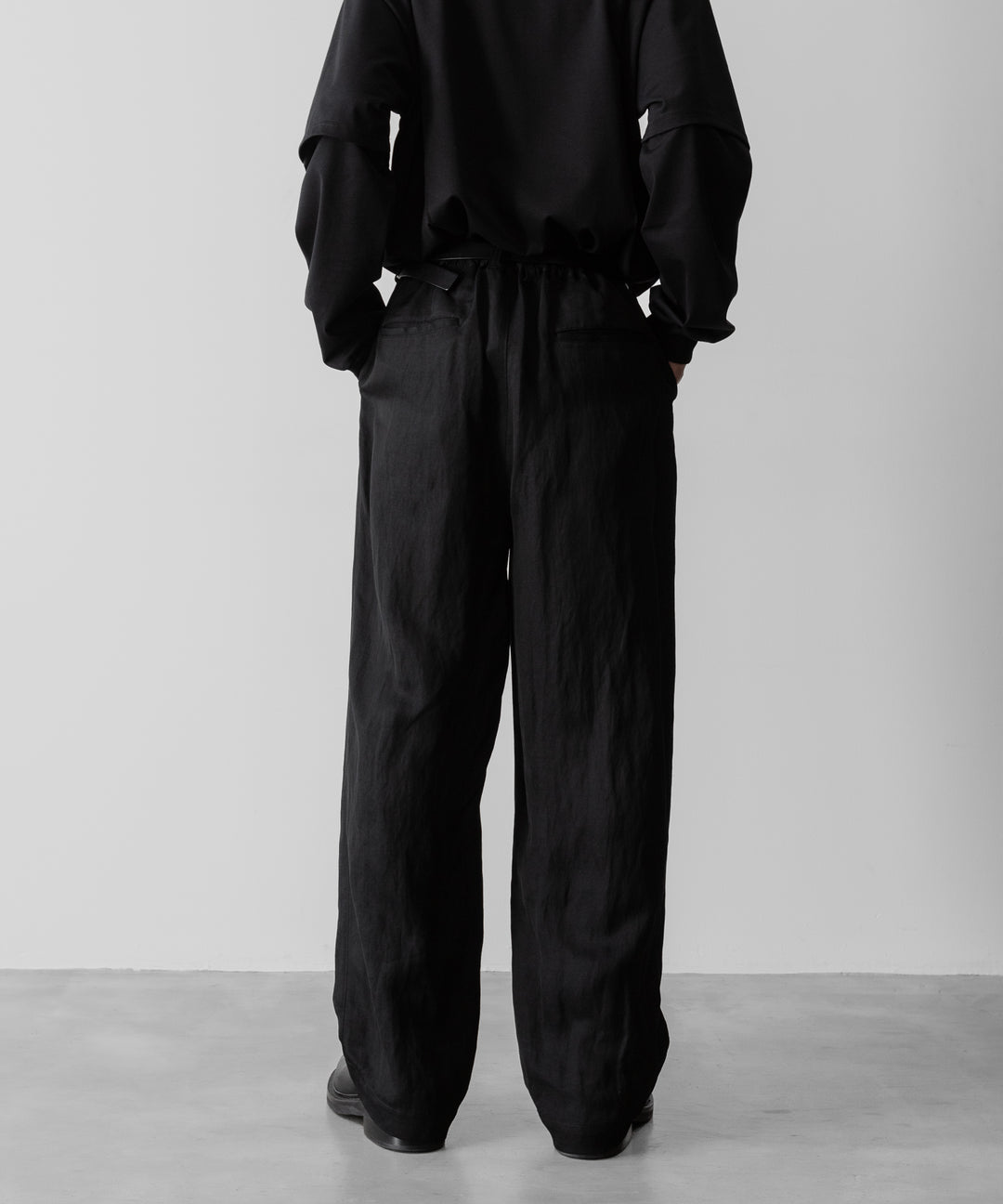 ssstein(シュタイン)のVIS/LI TWILL WIDE EASY TROUSERS - BLACKの公式通販サイトsession福岡セレクトショップ