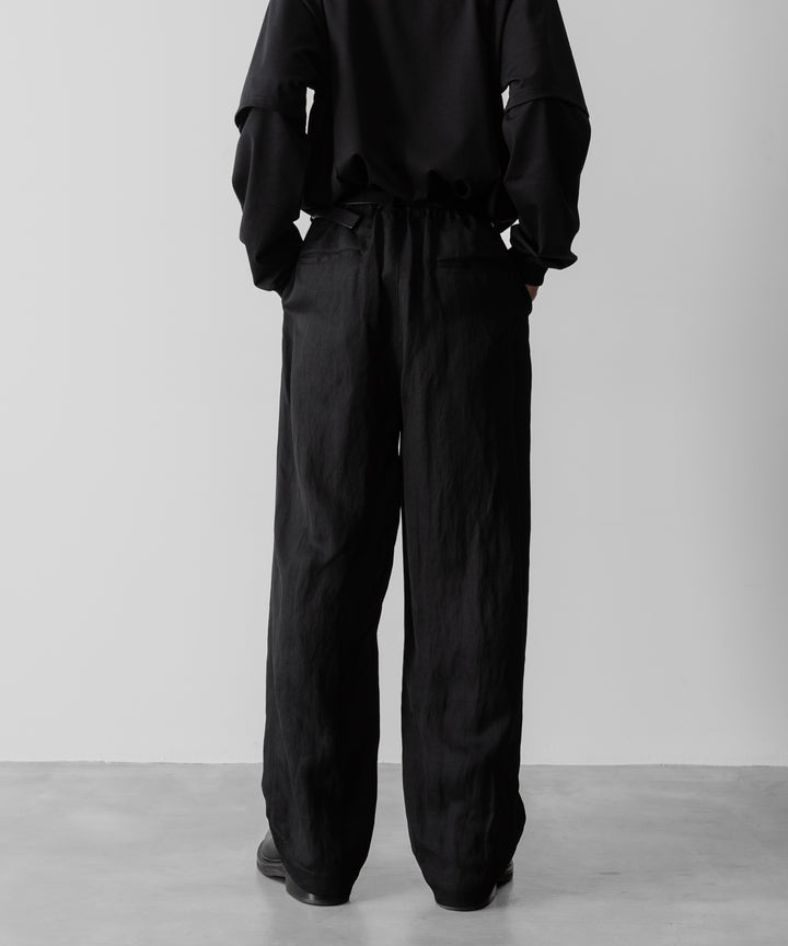 ssstein(シュタイン)のVIS/LI TWILL WIDE EASY TROUSERS - BLACKの公式通販サイトsession福岡セレクトショップ